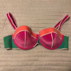 TRIANGL velvet bikini top